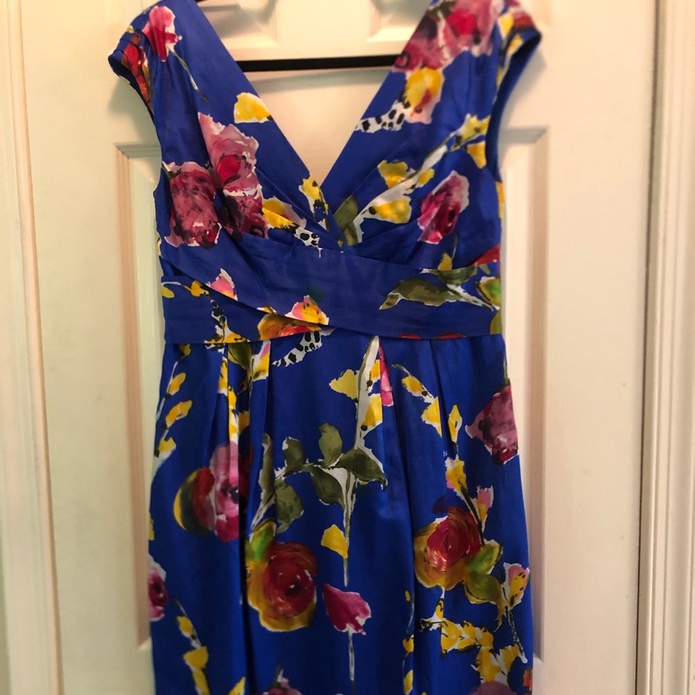 Adrianna Papell silk blend cocktail dress